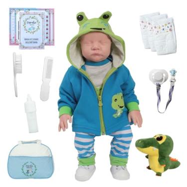 Imagem de Bebê Reborn Realista Jacarezinho com Bolsa Maternidade