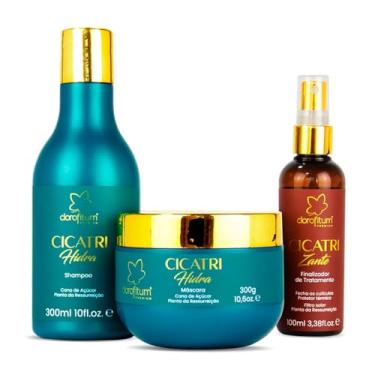 Imagem de Kit Cicatri Hidra Clorofitum - Hidratação profissional com Shampoo Máscara e Finalizador