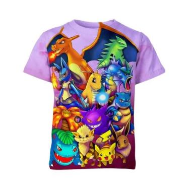 Imagem de Camiseta 3D De Pokémon Para Homens E Mulheres, Fantasia De Verão, Esti