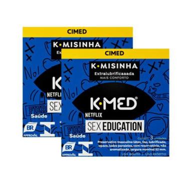 Imagem de Kit 2 K-Misinha K-Med Preservativo Extralubrificada Sex Education 3 Un