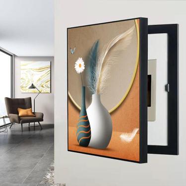 Imagem de 001,60 * 70 cm, cobertura do medidor elétrico interior, pinturas ocultas do painel elétrico, cobertura decorativa do painel elétrico - ocultar medidor caixa do medidor elétrico pintura de