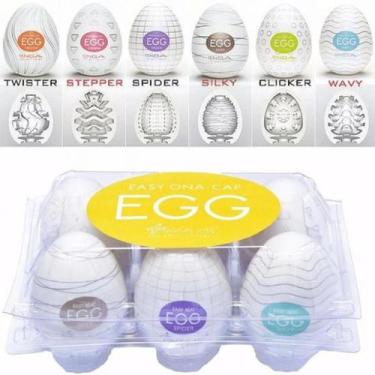 Imagem de Kit Egg Masturbador Masculino Ovinho 6 unidades Sex Shop  - Tenga/GGG