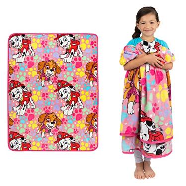 Imagem de Franco Cobertor de pelúcia super macio para cama infantil, 117 x 152 cm, Patrulha Canina para meninas