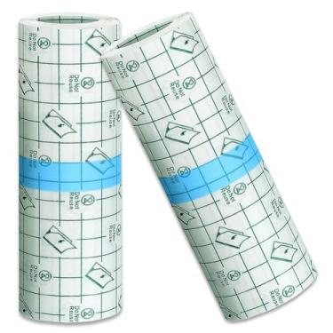 Imagem de Tatuagem pós-tratamento – SOTICA 2 rolos 15 cm × 2 m segunda pele tatuagem fita de cobertura bandagens de tatuagem filme impermeável para cura, natação e banho