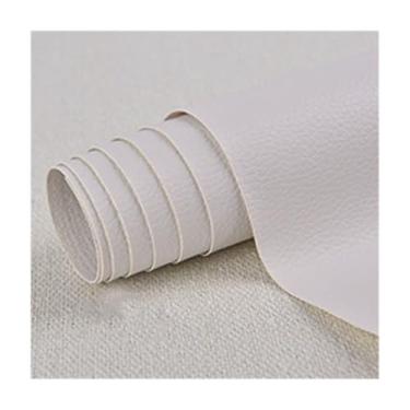 Imagem de 1 Adesivo De Reparo De Couro Artificial PU - 4 Opções De Tamanho (20x30cm-50x137cm), 18 Cores - Perfeito Para Móveis, Sofás, Cadeiras, Sapatos, Bolsas, Durável E Flexível(White,25x60cm)