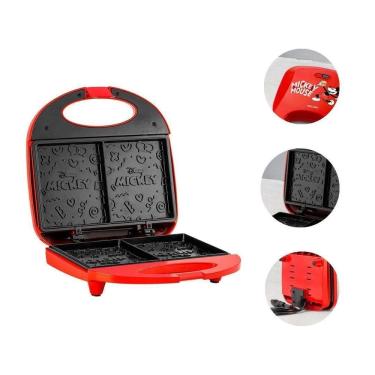 Imagem de Sanduicheira Grill Mickey Mallory Disney Funny Plates 220V