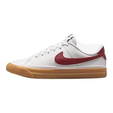 Imagem de Nike Unissex-Child Court Legacy (criança grande), Branco/Team Red/Gum Yellow, 18