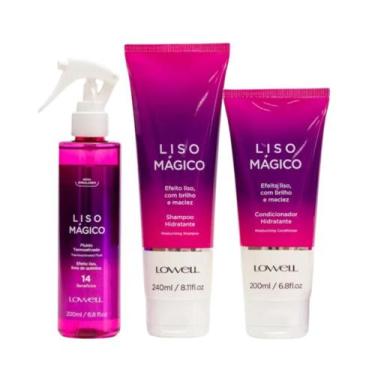 Imagem de Lowell Keeping Liss Liso Mágico Shampoo 240ml + Condicionador 200ml + 