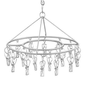 Imagem de Varal 40 Prendedores Para Roupa Intima Para Calcinha Meia Cueca Reforçado inox 20 Prendedores(Varal-20Clips)