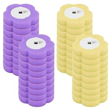 Imagem de Escova de vaso sanitário descartável, conjunto de escova e suporte, bastão de limpeza de vaso sanitário com varinha, kit de varinha de vaso sanitário montado na parede, suporte e conjunto de varinhas