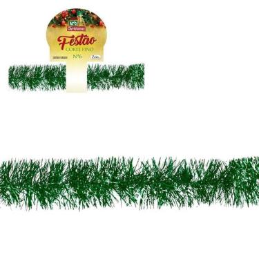 Imagem de Festão Corte Fino Verde 6Cmx2M - Zein