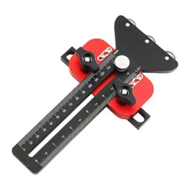 Imagem de Generic Guia de gabarito para serra de mesa de corte fino, equipamento de carpintaria de metal, ferramenta de posicionamento de corte, ajustável, preto, guia