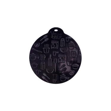 Imagem de Almofada de Silicone Preta 15cm Para Fogão De Indução Magnética