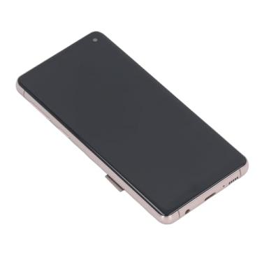 Imagem de RiToEasysports Substituição do Conjunto de Tela TFT do Scanner de Tela para S10 por Função de Pegada Digital para Manutenção Digital para a Manutenção Telefone (Rose Gold)