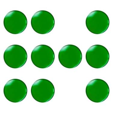 Imagem de oshhni 10x Ponteiras de taco de sinuca, acessório profissional de bilhar, 1,1 cm, almofadas de virola para clube, bar, competição, lazer, sala de jogos, Verde