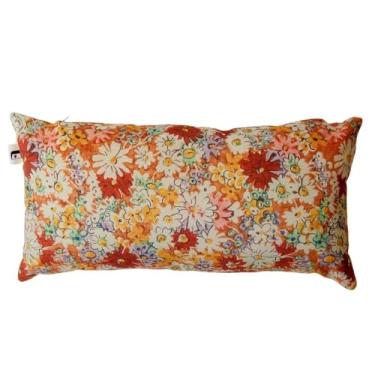 Imagem de Almofada Baguete Floral Liberty com Enchimento e Zíper 50 x 30 cm