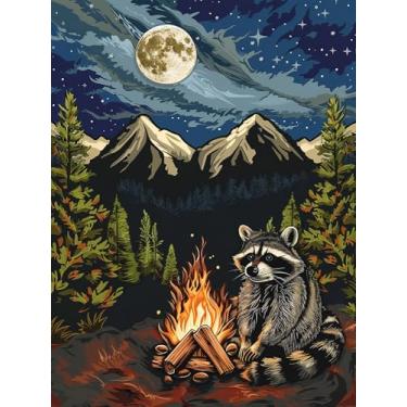 Imagem de Yomiie Kits de arte de diamante de guaxinim 5D para adultos, pintura com diamante, animais, faça você mesmo, kits de brocas redondas completas, bordado, strass, cristal, cristal, artesanato, tela