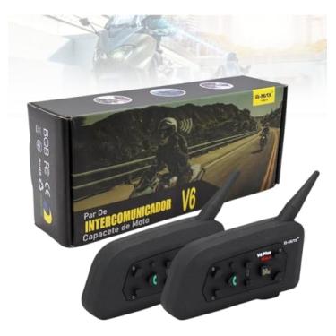 Imagem de 2 Fone De Ouvido Para Capacete Bluetooth Headset Rgb Sem Fio, Intercomunicador De capacete, Comunicador para Capacete