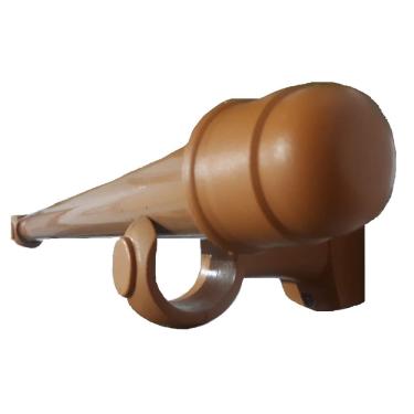 Imagem de Kit Varão 2,00 Metros para Cortina 19mm Cerejeira Natural