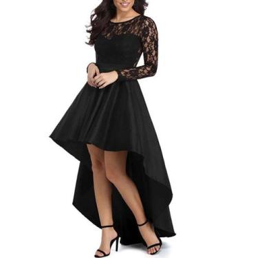 Imagem de Vestido assimétrico ideal para festa, gala, casamento e formatura - Li