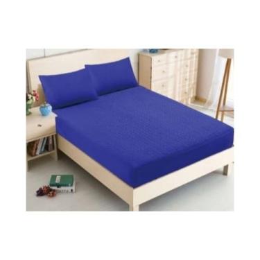 Imagem de Colchão acolchoado + 2 capas de almofada King Size Azul - Lightbek Off