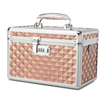 Imagem de HEWEI WORKS Caixa de armazenamento com combinação, caixa de armazenamento de medicamentos trancável, caixa vazia de primeiros socorros, caixa de segurança com trava de segurança, organizador de