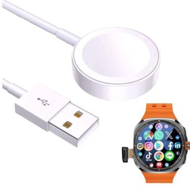 Imagem de Cabo Carregador USB Magnético Compatível Smartwatch W68 e HW27 Série 8