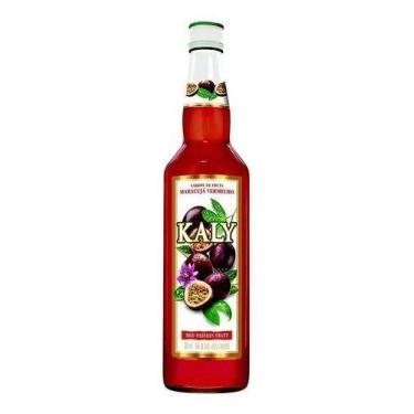Imagem de Xarope Kaly Maracujá Vermelho 700ml Para Drinks Finos E Soda Italiana