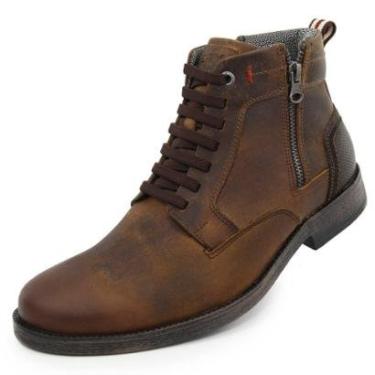 Imagem de Bota Coturno Couro Masculino Polo City Moderno Casual-Masculino