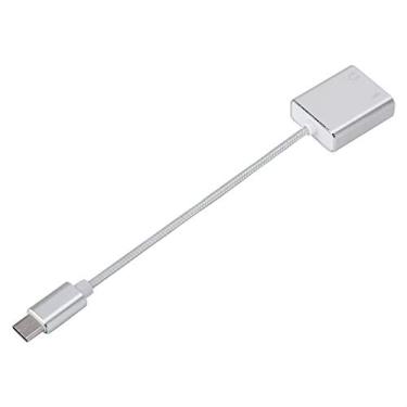 Imagem de ZJchao Placa de Som, Placa de Som Externa de Usb para Pc Liga de Alumínio 3.5mm Ez1247 para Laptop