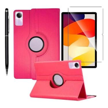 Imagem de Capa Capinha Couro Compativel Para Redmi Pad Se 11 + Película + Caneta