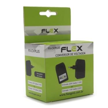 Imagem de Flex Conversor de Voltagem FX-CV/PLUS, Bivolt 110V/220V, Adaptador Universal Conversor de voltagem - Conversor de 220V para 110V viagens, adaptador conversor de energia combinado com carregadores