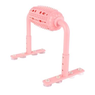 Imagem de Acouto Brinquedo Interativo de Rolo de Comida para Animais de Estimação Com Ventosa para Cães e Gatos - Distribuidor de Quebra-cabeça de Silicone Em (Rosa)