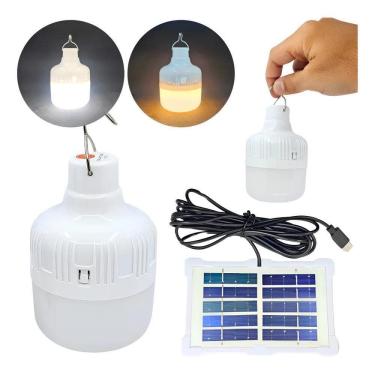 Imagem de Lampião Led Potente Recarregável Lamparina Camping Barraca B