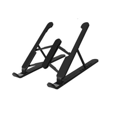 Imagem de Suporte Para Notebook Ajustável Portátil E Dobrável Oex Preto - Sn101