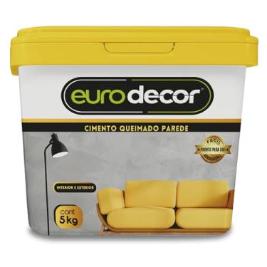 Imagem de Cimento Queimado para Parede Pronto Eurodecor 5Kg (Azul Safira)