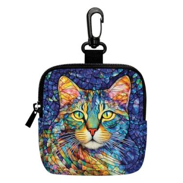 Imagem de Porta-chaves mini porta-moedas, bolsa multifuncional para chaves, moedas, fone de ouvido, batom, 1, LCS multicolorido 28729, Tendência