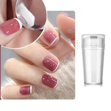 Imagem de Kit de estampagem e raspador de arte de unha transparente ferramenta de carimbo de silicone para design de unhas DIY e transferência precisa de padrões