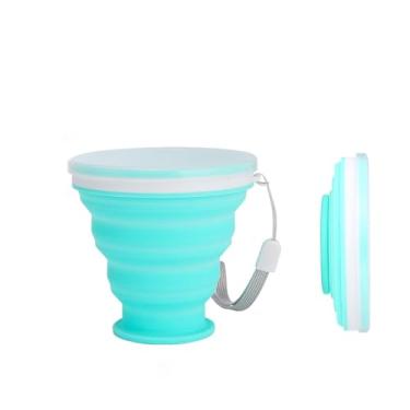 Imagem de Copo portátil de água potável com tampa para caminhadas ao ar livre copo de acampamento dobrável com vários estilos disponíveis