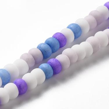 Imagem de 650 peças pequenas contas de porcelana feitas à mão 4 x 3 mm contas planas redondas pequenas de porcelana de cerâmica espaçador para fazer joias, pulseiras faça você mesmo, colar, brinco, contas