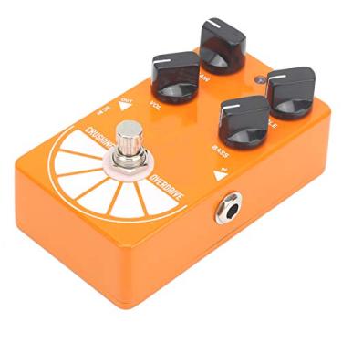 Imagem de RiToEasysports Pedal Overdrive para Guitarra Elétrica, Efeito True Bypass Laranja Grande para Músicos, Revestimento de Liga de Alumínio