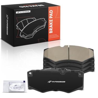 Imagem de A-Premium Conjunto de pastilhas de freio a disco de cerâmica frontal compatível com modelos Mercedes-Benz - W463 Series G500 2002-2008, G55 AMG 2003-2008, G550 2009-2012, 4 peças
