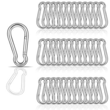 Imagem de Mosquetões Spring Snap Hook YEAZHEN M4 60 unidades de aço galvanizado