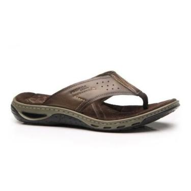 Imagem de Chinelo Couro Masculino Amortecedor Original Pegada 131663, Pinhão, 44