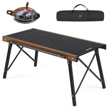 Imagem de Naturehike Mesa dobrável de acampamento, mesa multifuncional para uso ao ar livre, mesa portátil com bolsa de transporte fácil para praia, quintal, churrasco, festa, piquenique