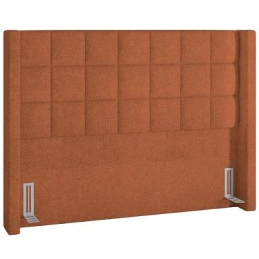 Imagem de Cabeceira Cama Box Casal 160cm P05 Paris Bouclê Terracota - LYAM DECOR