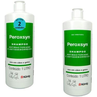 Imagem de Kit 2 Shampoo Antibacteriano E Antisseborreico Peroxsyn König 1 Litro 