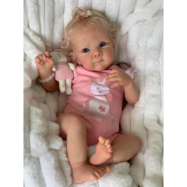 Imagem de Vinil realista Reborn Baby Doll OCSDOLL 49 cm para meninas