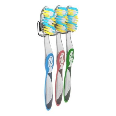 Imagem de 2X Suporte Fixo Organizador De Parede Porta Escovas De Dente