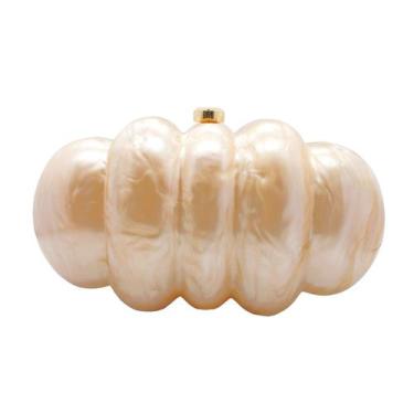 Imagem de Bolsa de embreagem PENGZHI acrílico em forma de puff, glitter, mármore